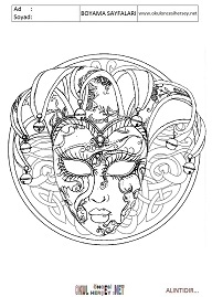 Mandala boyama sayfaları